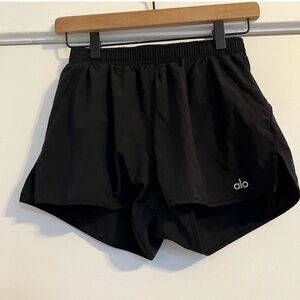 ALO Yoga Black Layered Athletic Shorts